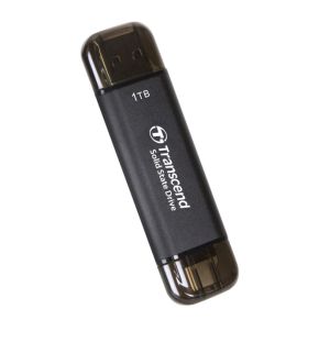 Hard disk Transcend 1TB, External SSD, ESD310C, USB 10Gbps, Type C/A, Black