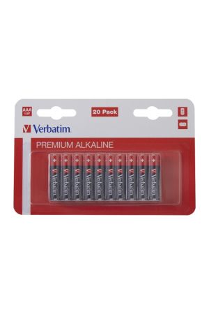 Battery Verbatim ALKALINE BATTERY AAA 20 PACK (HANGCARD)