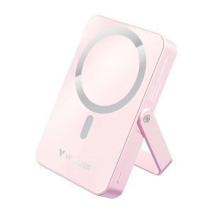 Външна батерия Verbatim Charge 'n' Go Power Bank with Stand Magnetic Wireless 10000mAh Pink