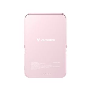 Външна батерия Verbatim Charge 'n' Go Power Bank with Stand Magnetic Wireless 10000mAh Pink