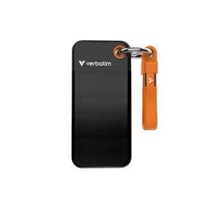 Verbatim Pocket SSD USB 3.2 Gen 2 1TB Black/Orange Hard Drive