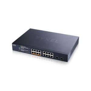 Switch ZyXEL XMG1915-18EP, 16-port 2.5GbE, 2 SFP+, 8 x PoE++ 180W Smart Switch, hybird mode, standalone or NebulaFlex Cloud