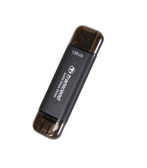Hard disk Transcend 128GB, External SSD, ESD310C, USB 10Gbps, Type C/A, Black