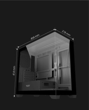 Darkflash Case mATX - DS900M Black - 6 x 120 mm Infinity Mirror A-RGB