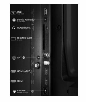 TV Hisense 40" A5Q, Full HD 1920x1080, QLED, Quantum Dot, HDR, HLG, DTS HD, Light Sensor, Dolby Audio, Smart TV, WiFi, WiFi Direct, 2xHDMI, 2xUSB, LAN, CI+, DVB-T2/C/S2, Black