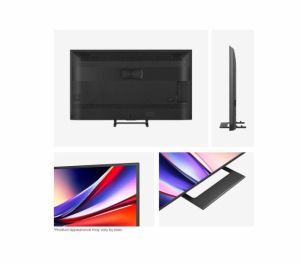 TV Hisense 65" A7Q, 4K Ultra HD 3840x2160, QLED, HDR 10+, HLG, Dolby Vision, Dolby Atmos, Smart TV, Light Sensor, WiFi Direct, BT, Anyview Cast, 3xHDMI, 2xUSB, LAN, CI+, DVB-T2/C/S2, Black