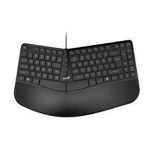 Genius Ergonomic Keyboard Ergo KB-700 Black - Copilot, Split Wave Design, Palm Rest