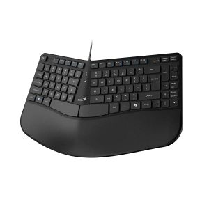 Genius Ergonomic Keyboard Ergo KB-700 Black - Copilot, Split Wave Design, Palm Rest