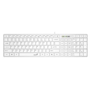Genius клавиатура Slim Keyboard SlimStar 126 White - Copilot, Low profile Chocolate
