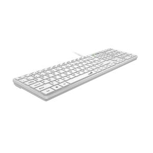 Genius клавиатура Slim Keyboard SlimStar 126 White - Copilot, Low profile Chocolate