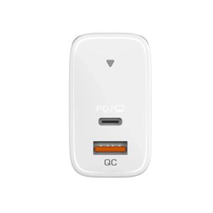 Genius Charger Wall GaN - USB Type-C/A 65W White - PD-65AC