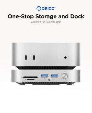 Orico докинг станция SSD Docking station M.2 NVMe - USB-C(10Gbps) x 1, USB3.2 x 2, USB2.0 x 2, M.2 x 1, Audio, SD/TF 4.0 - MiniLink M49P-EU-SV