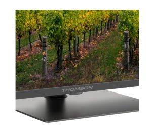 Television Thomson Smart QLED TV 43"; Google TV; 3840 x 2160 (4K UHD), 4000:1, QLED, 60 Hz, DVB-T/T2/C/S/S2, HDR10, Hotel mode, Wi-Fi, Bluetooth, LAN, HDMI 2 (2.0) + 2 (2.1), USB 2 (2.0) + 1 (3.0), Central Swivel Stand, Dark gray