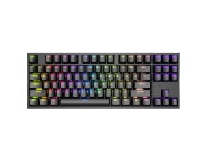 Keyboard Genesis Gaming Keyboard Thor 404 TKL Black RGB Backlight US Layout Brown Switch
