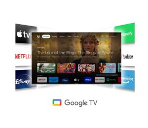 Television Thomson Smart FHD TV 32"; Google TV; 1920 x 1080 (FHD), DLED, 60 Hz, DVB-T/T2/C/S/S2, Wi-Fi, Bluetooth, LAN, HDMI 3 (1.4), USB 2 (2.0), 12 Volt adapter included, Side Feet, Black
