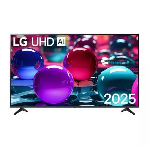 TV LG 55UA73003LA, 55" 4K UltraHD TV 4K (3840x2160), DVB-T2/C/S2, webOS 25 Smart, ThinQ AI, Alpha 7 AI Processor, WiFi, HDR10 pro, HLG, ALLM/HGiG, 4K Upscaling, AI Sound pro, Multiple View, HDMI eARC, LAN, USB, Bluetooth, Google Cast, 2 Pole Stand,