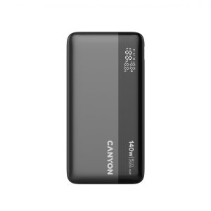 CANYON Power Bank PB-240, 25000mAh PD140W display power bank, Size160.0x82x27 mm Weight 508+-10g, Dark Gray
