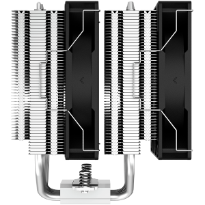 DeepCool AG620, CPU Air Cooler, 2x120mm PWM Fan, TDP 260W, 6 Heatpipes, LGA2066/2011-v3/2011/1700/1200/115x, AMD AM5/AM4, 129x136x157 mm(LxWxH), 2Y, R-AG620-BKNNMN-G-1