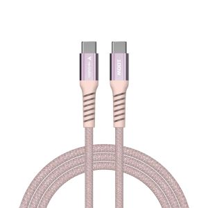 Кабел Verbatim Sync & Charge USB-C to USB-C 100W Magnetic 120 cm - Pink