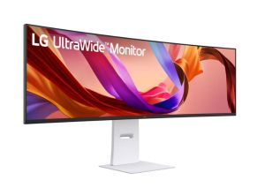 Монитор LG 49U950A-W, 49" 32:9 Curved UltraWide Dual QHD 5K 5120x1440 NANO IPS 1ms MBR, 144 Hz, 5ms, 400 cd/m2, 1000:1, HDR400, DCI-P3 98%,  USB Type-C, PD 90W, FreeSync, G-SYNC, PIP, 2 PBP, HDMI, DisplayPort, Speacer 2ch 10W, Tilt, Height, Swivel, Tiltan