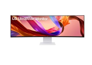 Монитор LG 49U950A-W, 49" 32:9 Curved UltraWide Dual QHD 5K 5120x1440 NANO IPS 1ms MBR, 144 Hz, 5ms, 400 cd/m2, 1000:1, HDR400, DCI-P3 98%,  USB Type-C, PD 90W, FreeSync, G-SYNC, PIP, 2 PBP, HDMI, DisplayPort, Speacer 2ch 10W, Tilt, Height, Swivel, Tiltan
