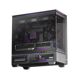 Thermalright кутия Case mATX - TL-M10 Vision Black - 9.16 inch LCD Display, USB-C