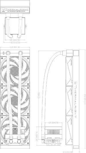 Thermalright водно охлаждане Water Cooling Stream Vision 360 Black - 3.5 inch Full Color LCD Display