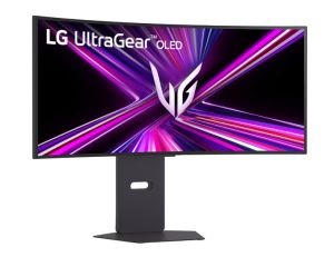 Монитор LG 34GX900A-B, 34", OLED UltraGear 21:9 Curved, IPS 0.03 ms, WQHD (3440x1440), 240Hz, HDR 10, 1500000:1, 250 cd/m2, DCI-P3 98.5%, VRR, Free-sync, G-Sync, USB-C, PD 65W, HDMI, DP, PBP, Speakers 7Wx2, LG Switch, Height, Swivel, Tilt, Black