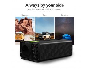 Inverter 12/220 V  DC/AC 1000W/2000W  Pure sine wave GREEN CELL