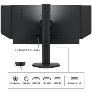 Monitor ZOWIE XL2566 Plus 400Hz DyAc, TN, 24.1 inch, Wide, Full HD, HDMI, DP, Black