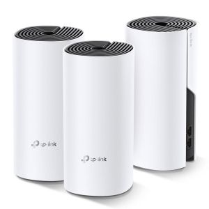 Безжичен рутер TP-Link Deco M4, AC1200, 2.4/5 GHz, 300 -  867 Mbps, Gigabit, 3 бр. в комплект