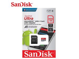 SanDisk Memory card Ultra microSDXC, 400GB + SD Adapter + 98MB/s Class 10 UHS-I A1