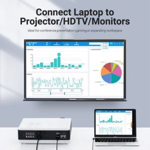 Vention Type-C to HDMI Cable Right Angle 1.5M Black - CGVBG