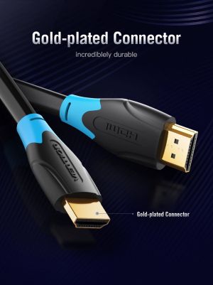 Vention HDMI v2.0 M / M 4K/60Hz Gold - 3M Black - AACBI