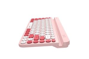 Wireless Keyboard A4TECH FBK30, Bluetooth & 2.4G, Raspberry, Smartphone Cradle