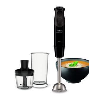 Пасатор Tefal HB641838, Handblender Optichef, 800 W, 2 in 1, 10 Speed+ turbo, Container 0.8 liters, 0.5 liters Mini Chopper, black