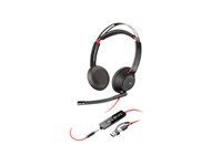HP Poly Blackwire 5220 Stereo USB-C Headset +3.5mm Plug +USB-C/A Adapter SmartBuy