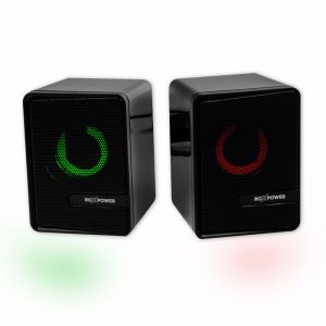 Gaming audio speakers 2.0 ROXPOWER RAPTOR X-BASS with passive bass diaphragm