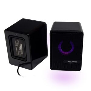 Gaming audio speakers 2.0 ROXPOWER RAPTOR X-BASS with passive bass diaphragm