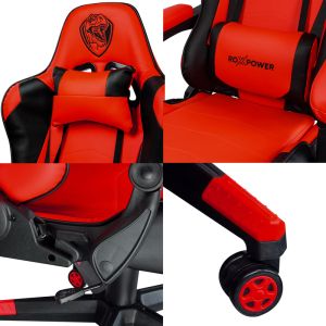 Gaming chair ROXPOWER Gaming T-ROX GC75 red