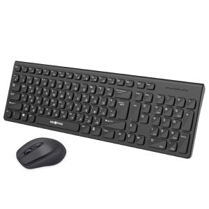 RoxOffice wireless computer mouse and keyboard set - Blackie X