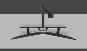 Стойка Neomounts Next One Desk Mount, double display crossbar (topfix clamp/grommet) 