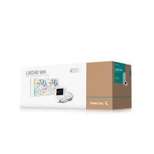 DeepCool Water Cooling LM240 WH - 2.4 inch IPS Display, Addressable RGB