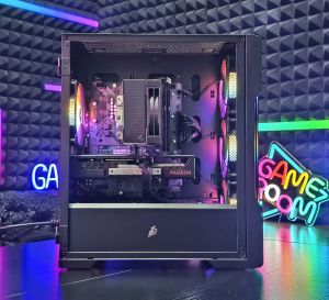 RX 9060XT/ Ryzen 5-7500F/ RAM 16GB DDR5/ SSD 512GB/ Геймърски компютър Dark Reaper DR040