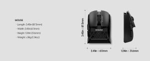 Pulsar Wireless Gaming Mouse X2F Black [Pulsar LAB] - 8K, Black