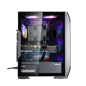 Zalman Case ATX - N7 PLUS - 7 fans included, Tempered Glass