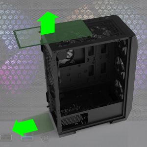 Zalman Case ATX - N7 PLUS - 7 fans included, Tempered Glass