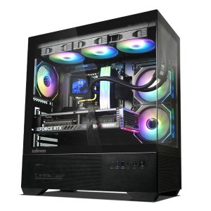 Zalman Case ATX - Chronix BLACK - 3 x 120 mm A-RGB, USB-C, Tempered Glass