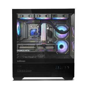 Zalman Case ATX - Chronix BLACK - 3 x 120 mm A-RGB, USB-C, Tempered Glass