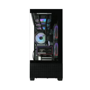 Zalman Case ATX - Chronix BLACK - 3 x 120 mm A-RGB, USB-C, Tempered Glass